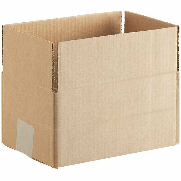 Lavex 9'' x 5'' x 5'' Kraft Corrugated Multi-Depth Shipping Box, 25PK 442BMK955